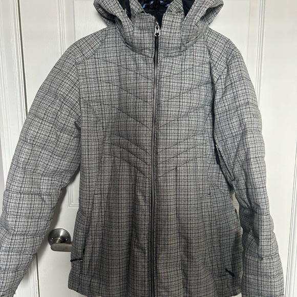 Insulated Ski Jacket in Arctic White Tweed - Picture 2 of 6